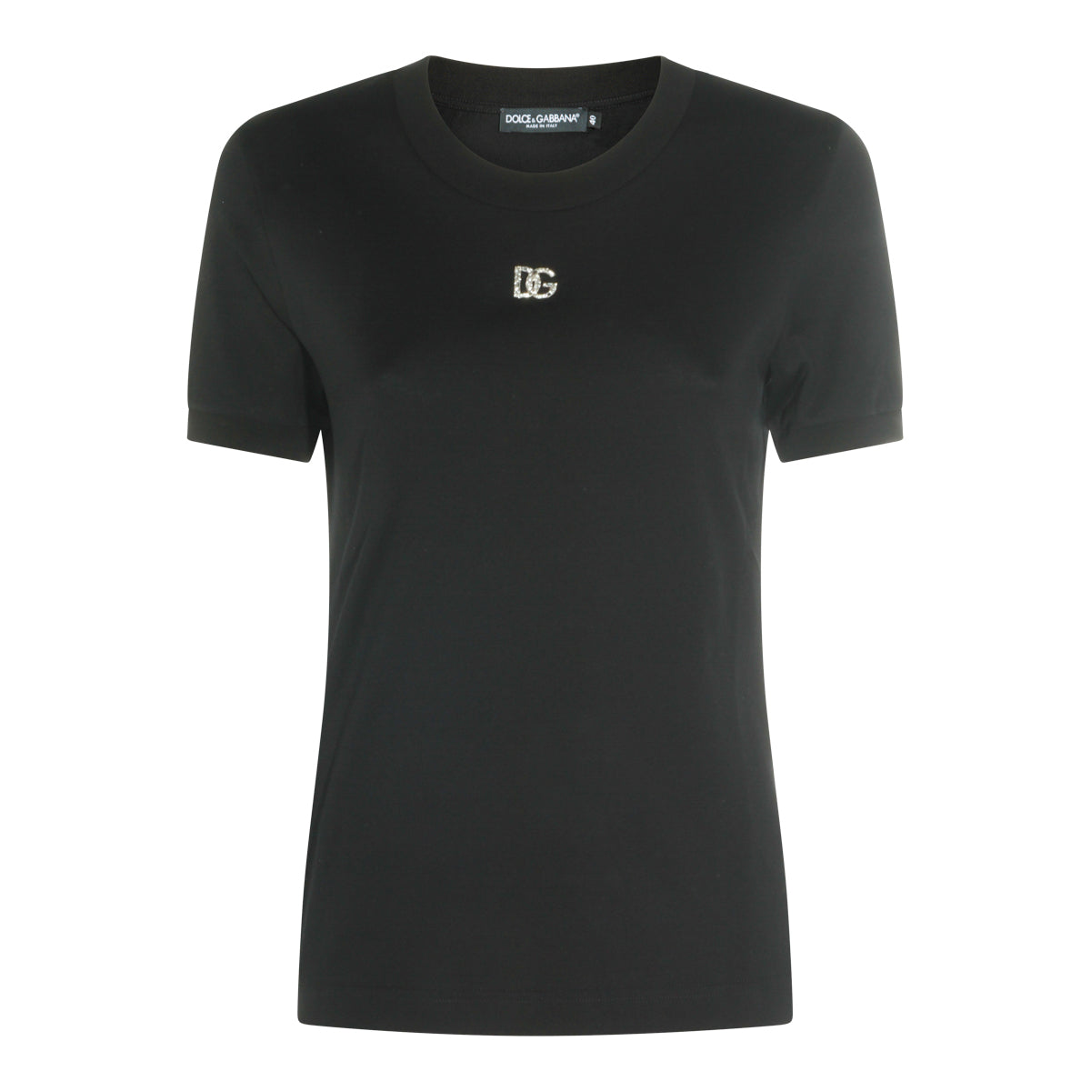 BLACK COTTON T-SHIRT
