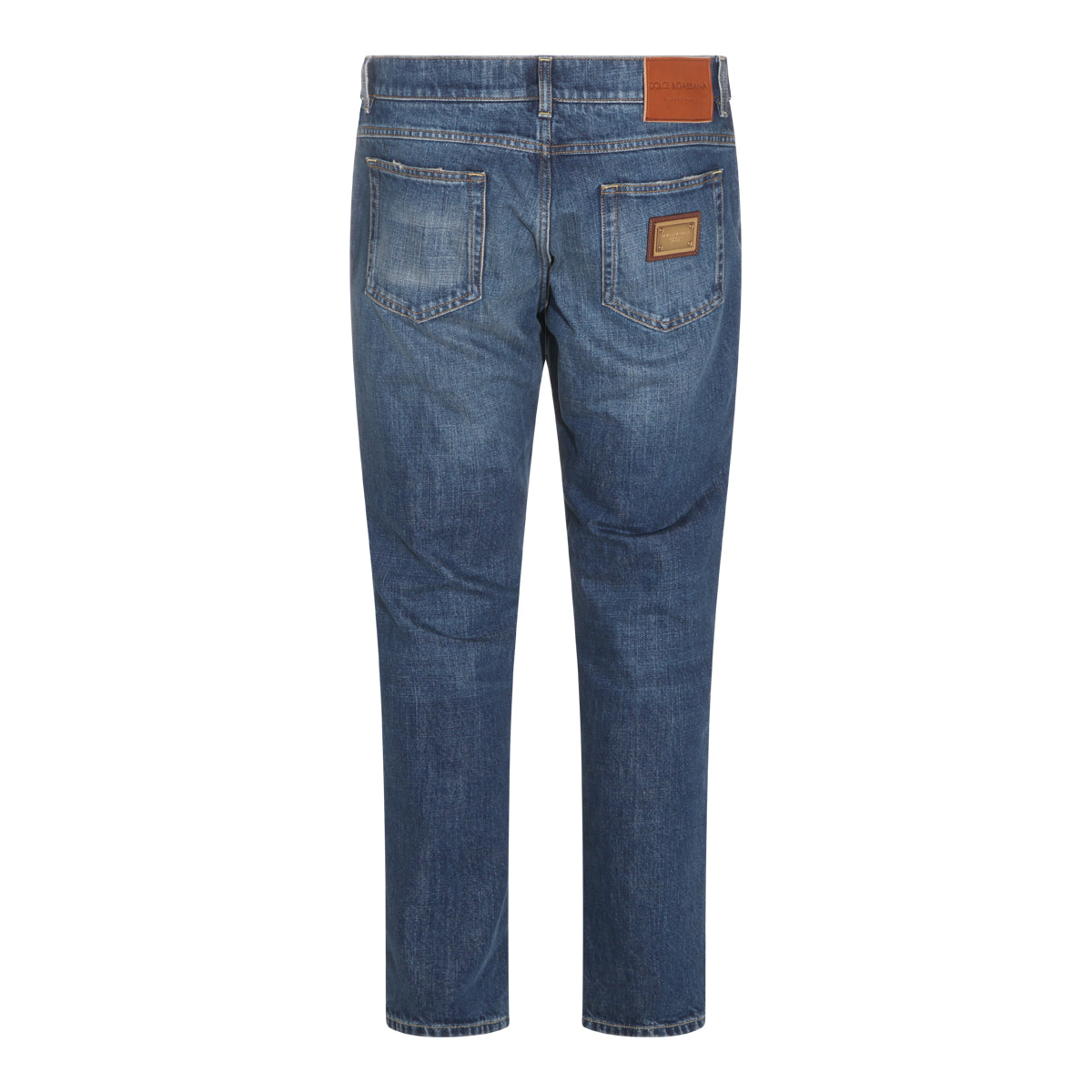 DARK BLUE COTTON DENIM JEANS