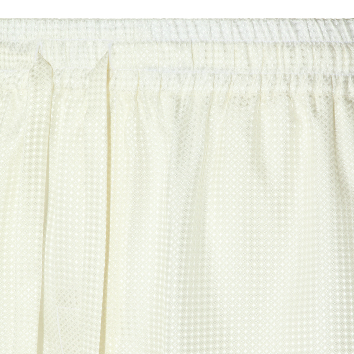 RED AND WHITE SILK SHORTS