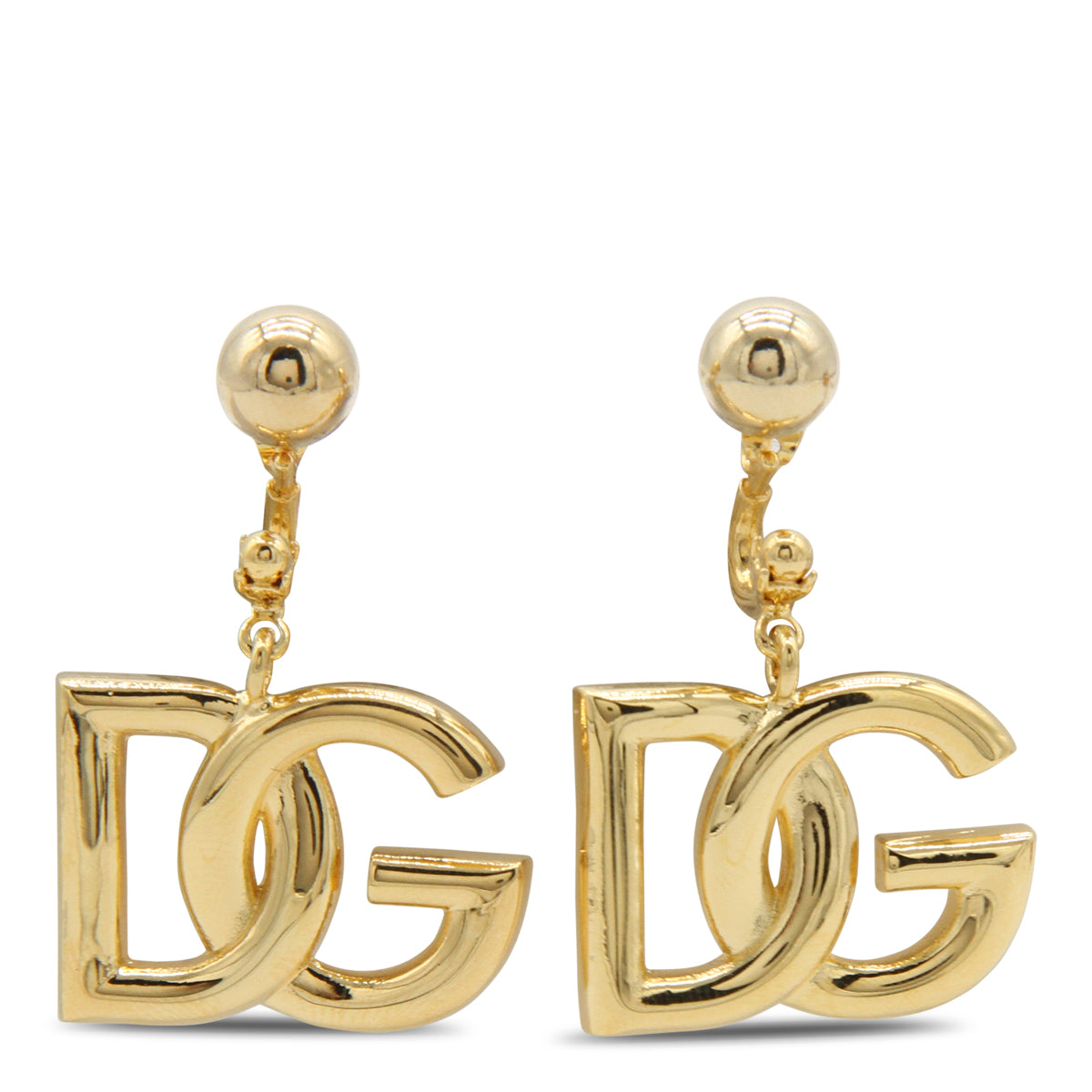 GOLD TONE BRASS EARRINGS