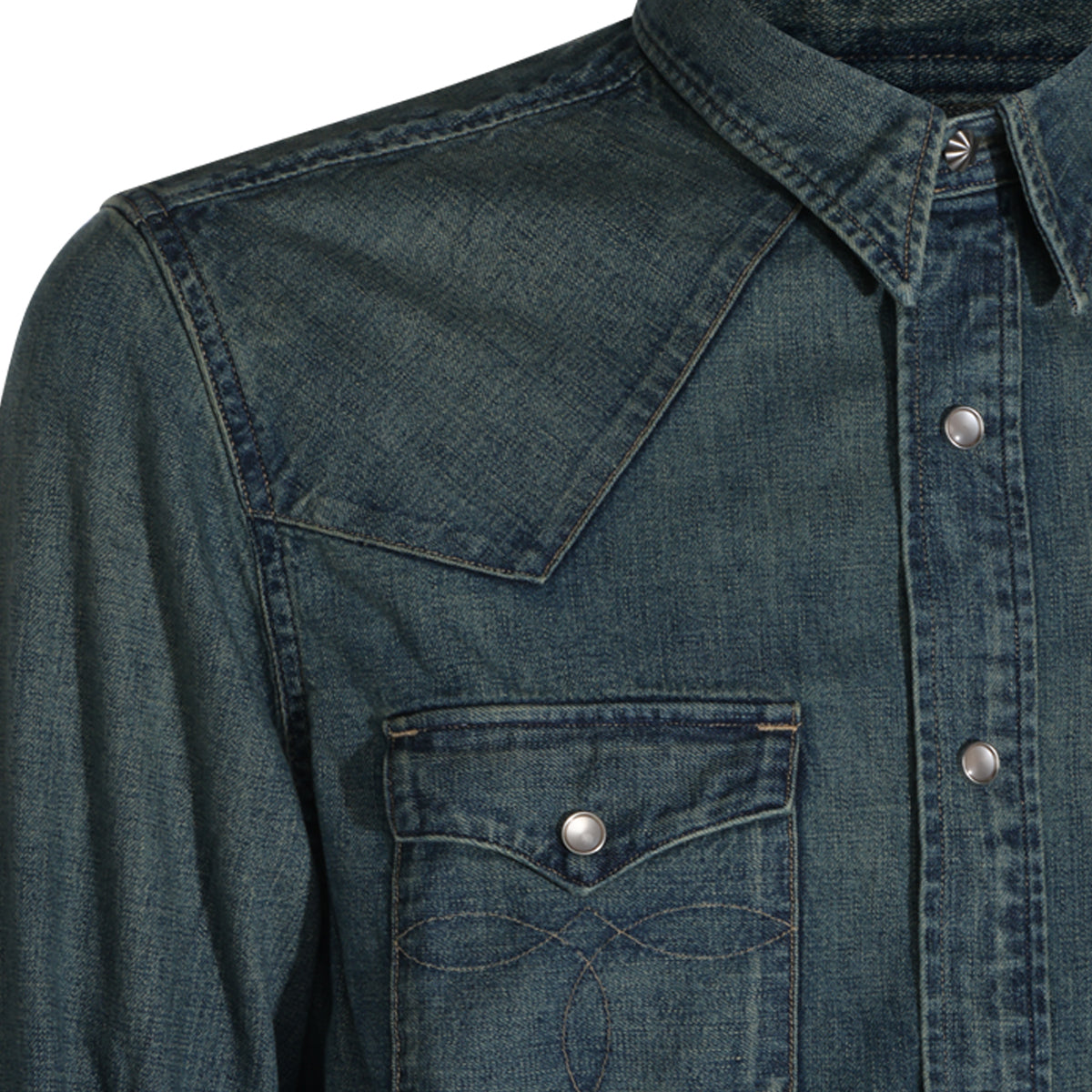 DARK BLUE COTTON SHIRT