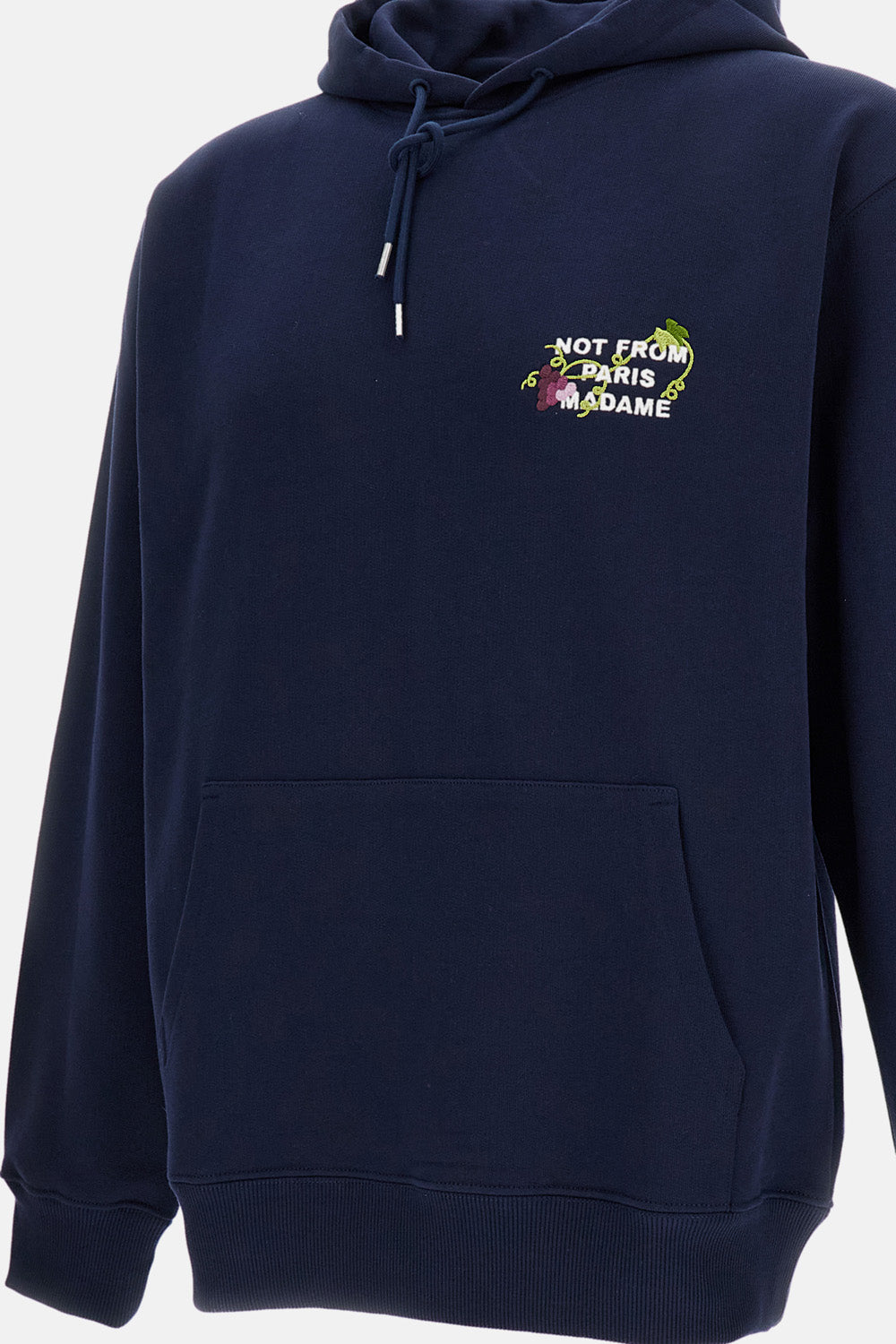 VINE EMBROIDERED SLOGAN HOODIE