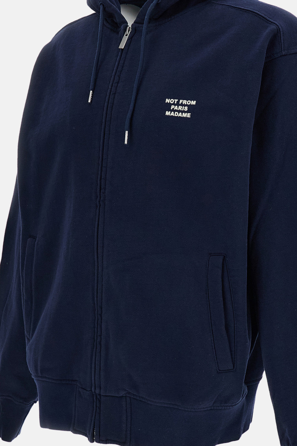 SLOGAN ZIP SWEATSHIRT