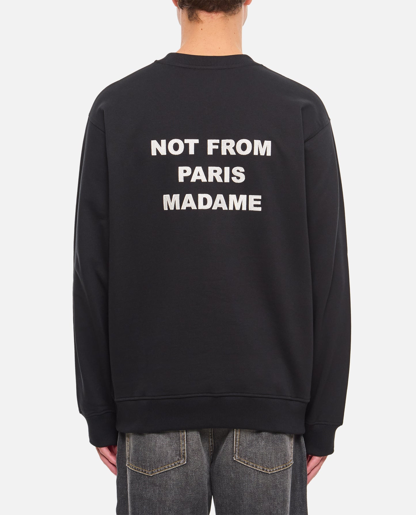 CREWNECK SLOGAN SWEATSHIRT