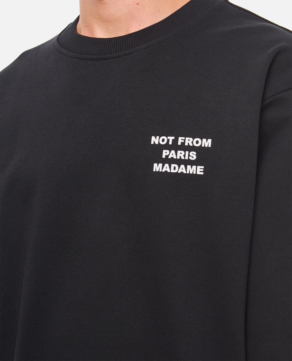 CREWNECK SLOGAN SWEATSHIRT