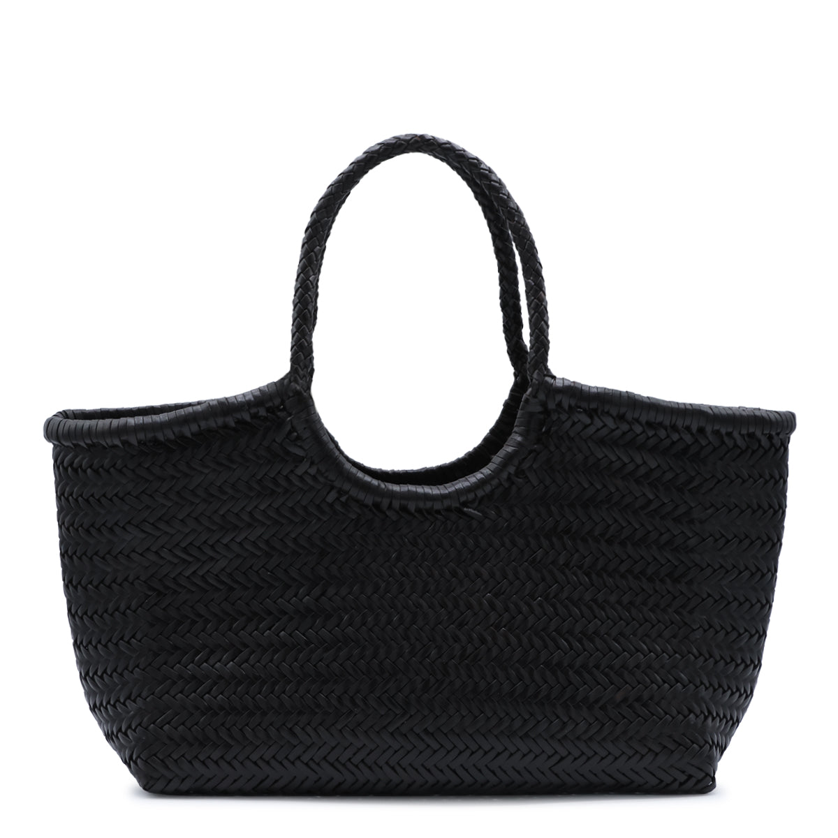 DARK BROWN NANTUCKET BASKET BIG TOTE BAG