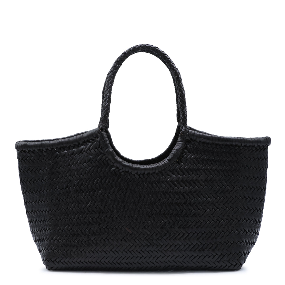 DARK BROWN NANTUCKET BASKET BIG TOTE BAG