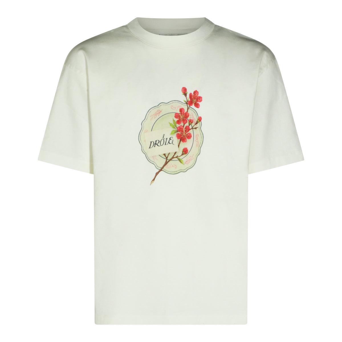 WHITE COTTON T-SHIRT