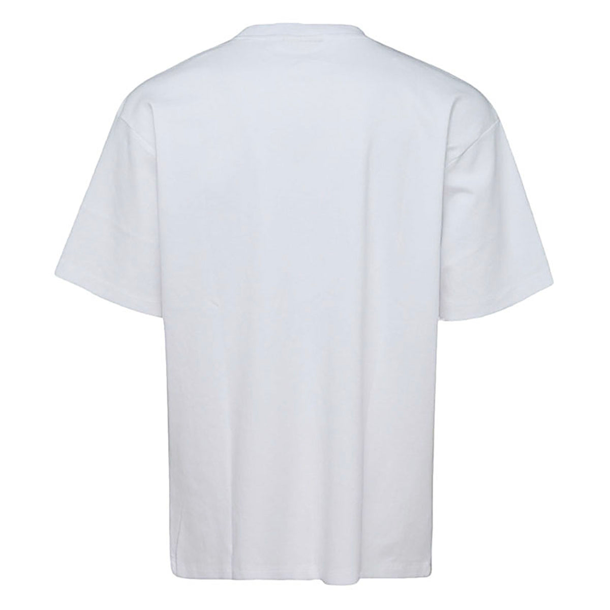 WHITE COTTON SLOGAN T-SHIRT