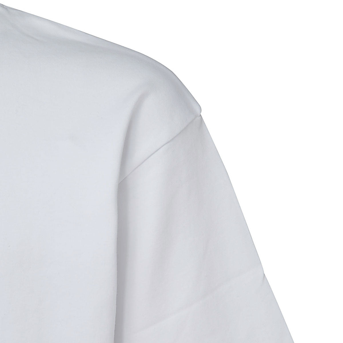 WHITE COTTON SLOGAN T-SHIRT