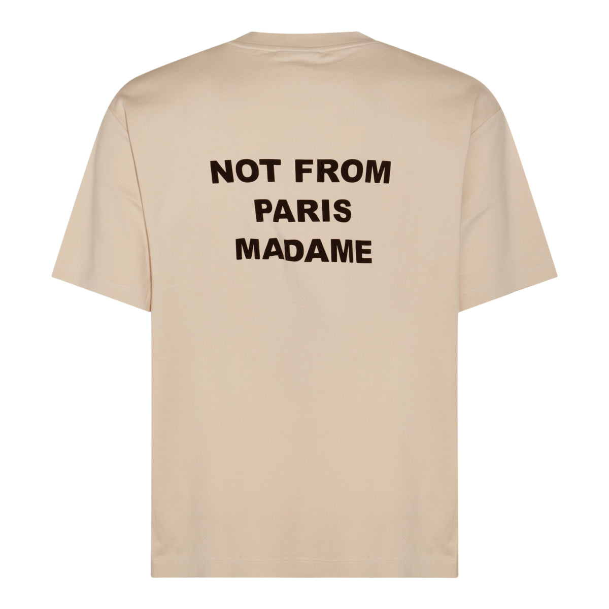 BEIGE COTTON T-SHIRT