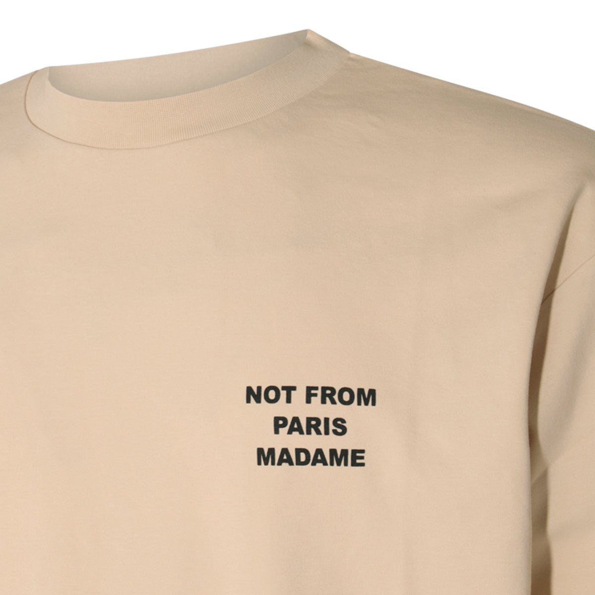 BEIGE COTTON T-SHIRT