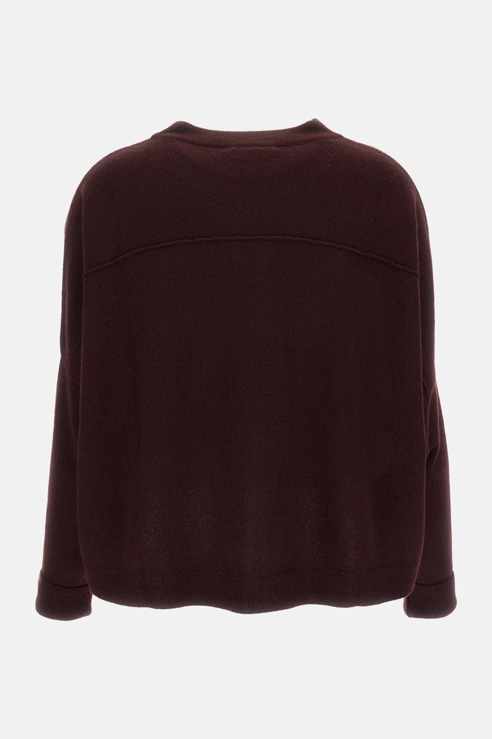 OVERSIZED PURE CASHMERE CREWNECK SWEATER