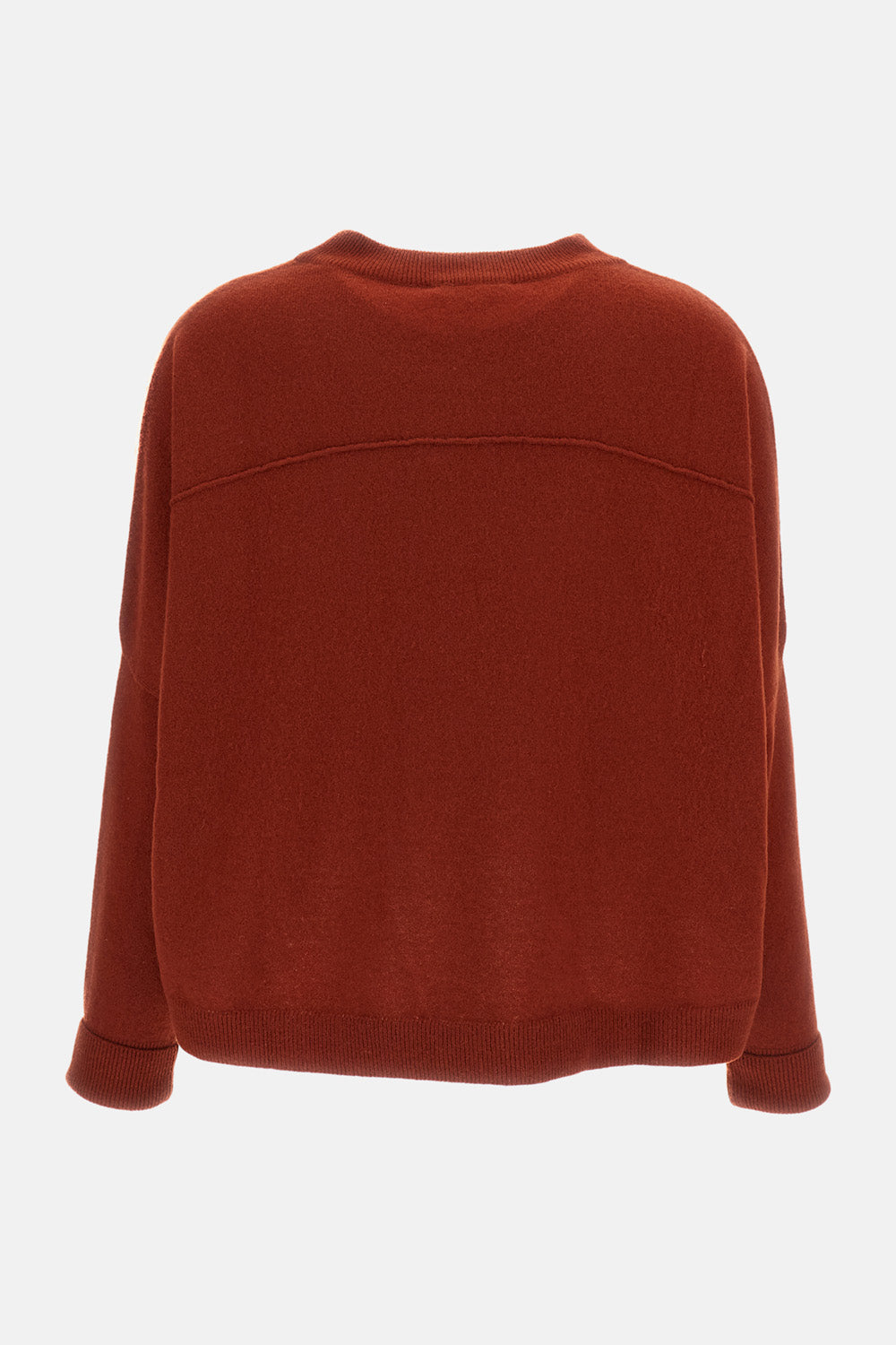 OVERSIZED PURE CASHMERE CREWNECK SWEATER