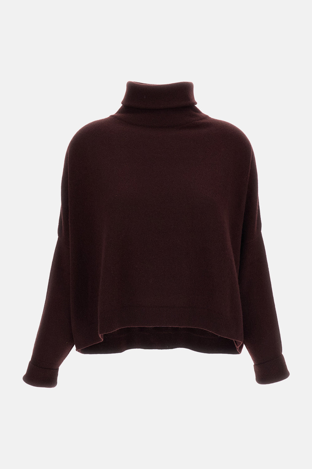OVERSIZED WOOL AND CASHMERE TURTLENECK SWEATER