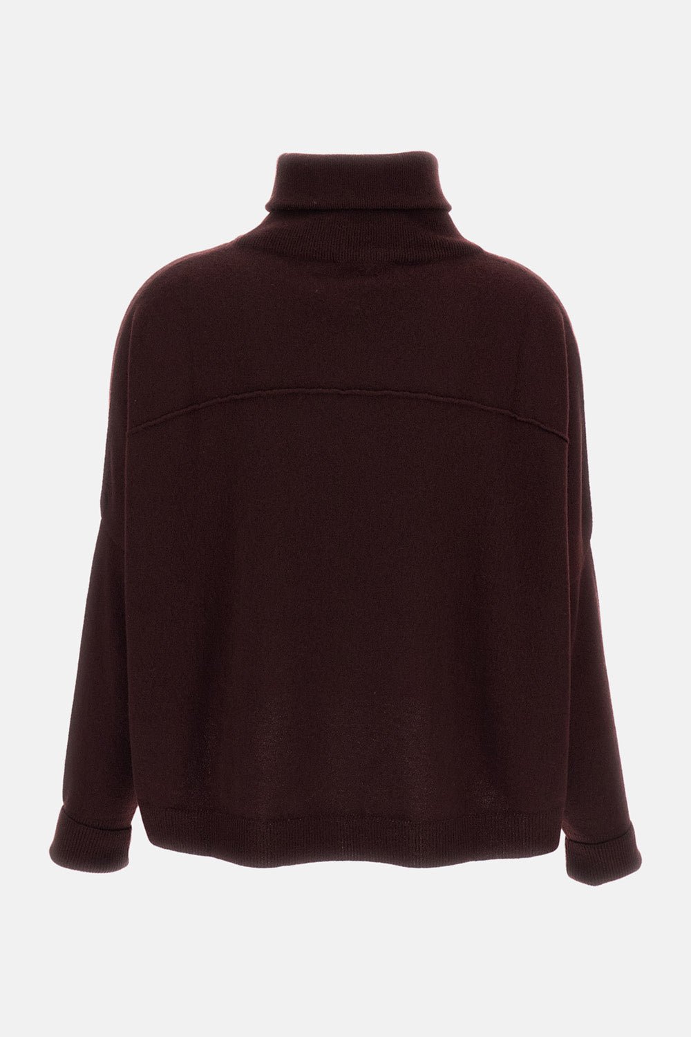 OVERSIZED WOOL AND CASHMERE TURTLENECK SWEATER