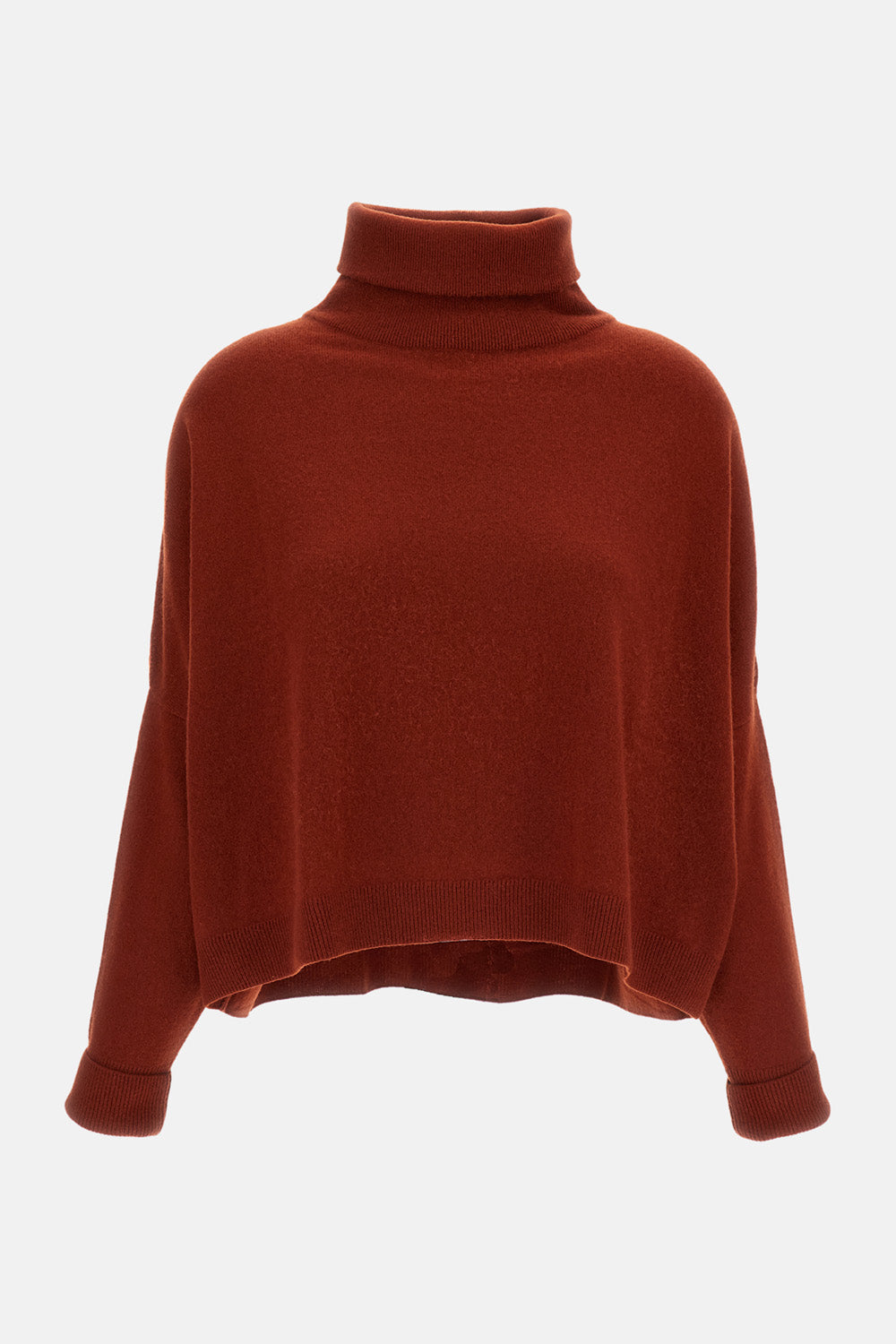 OVERSIZED WOOL AND CASHMERE TURTLENECK SWEATER