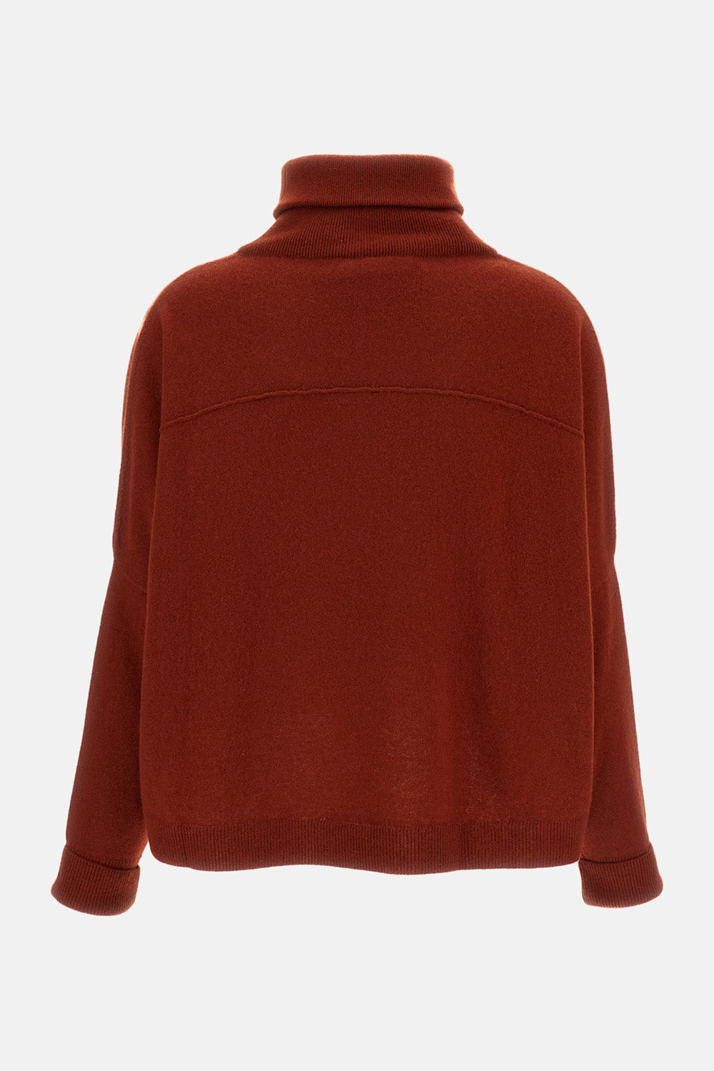 OVERSIZED WOOL AND CASHMERE TURTLENECK SWEATER