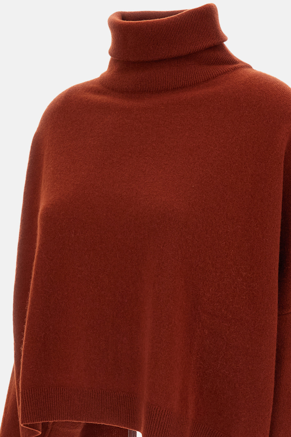 OVERSIZED WOOL AND CASHMERE TURTLENECK SWEATER