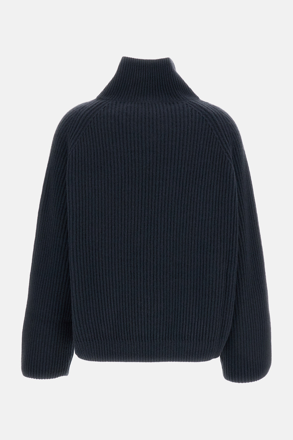 OVERSIZED PURE CASHMERE CROSS-COLLAR SWEATER