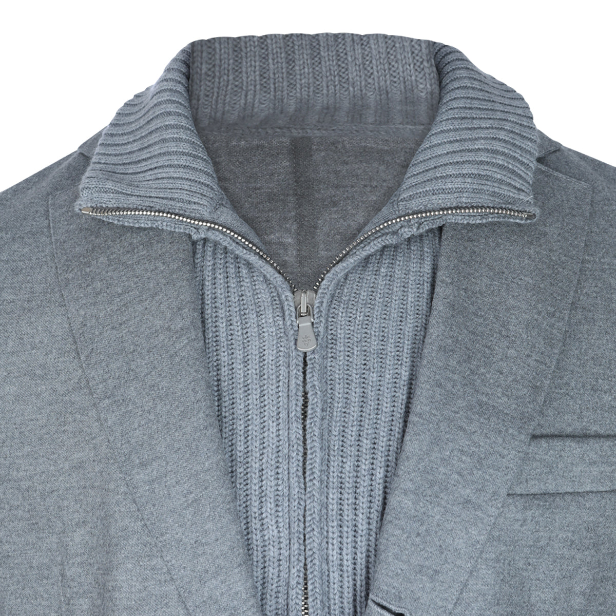 LIGHT GREY WOOL BLAZER