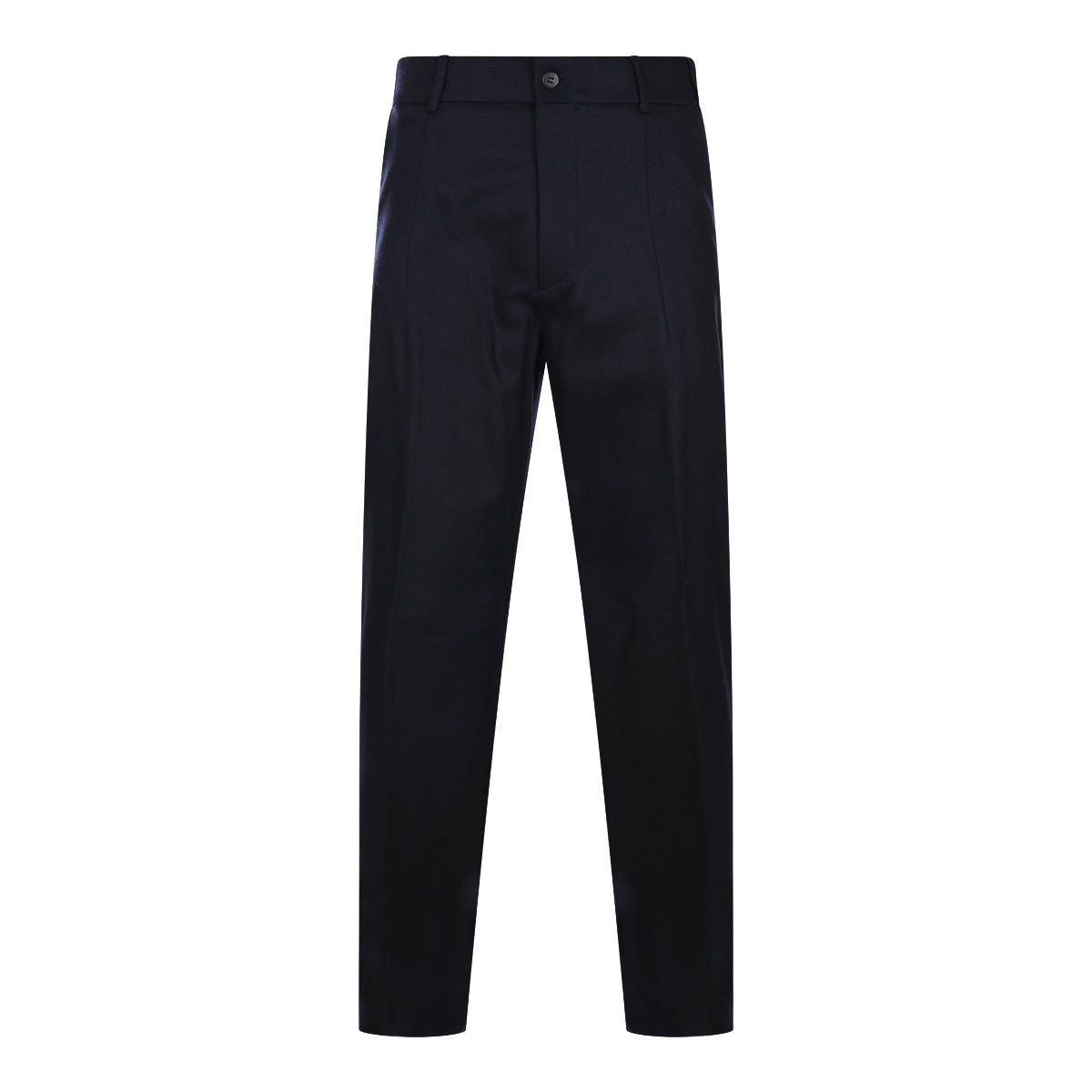 BLUE VIRGIN WOOL AND CASHMERE BLEND PANTS