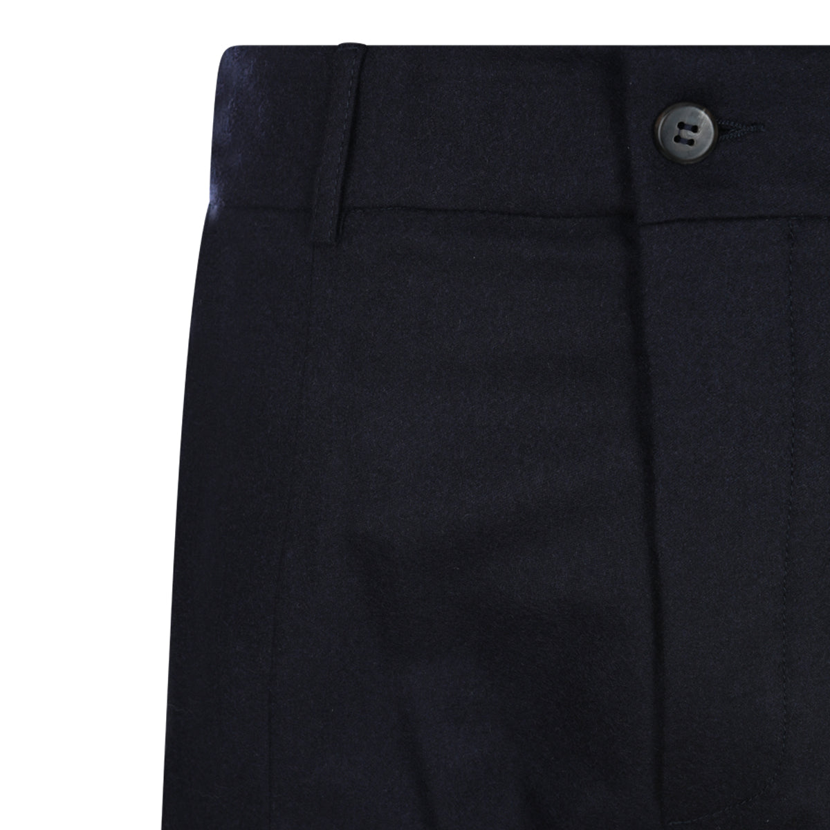 BLUE VIRGIN WOOL AND CASHMERE BLEND PANTS
