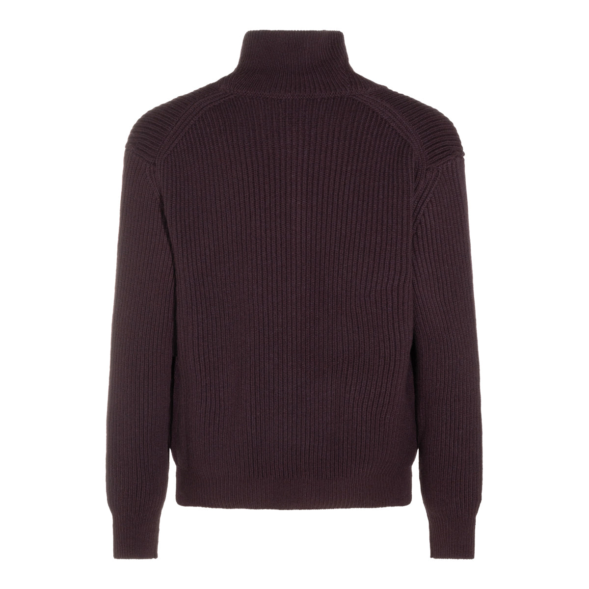 BORDEAUX WOOL CARDIGAN