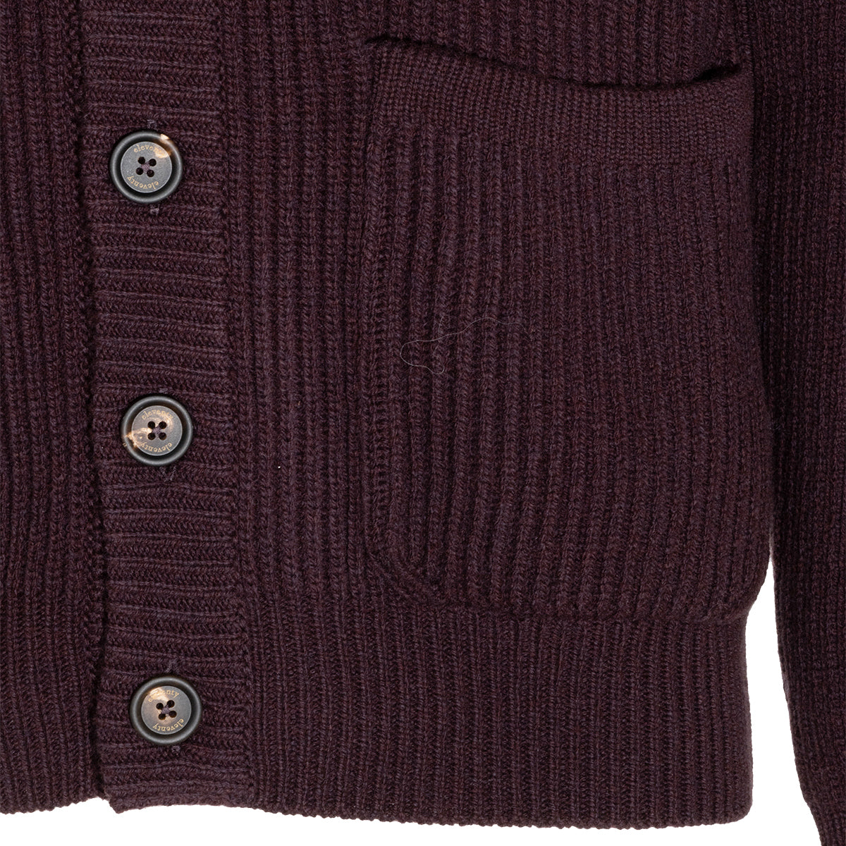 BORDEAUX WOOL CARDIGAN
