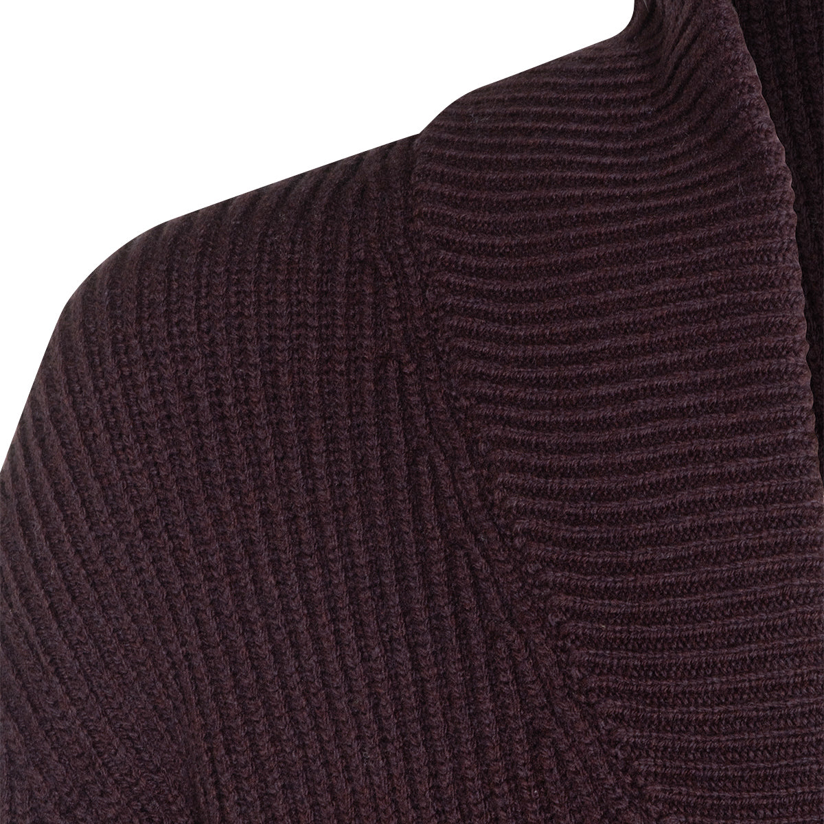 BORDEAUX WOOL CARDIGAN
