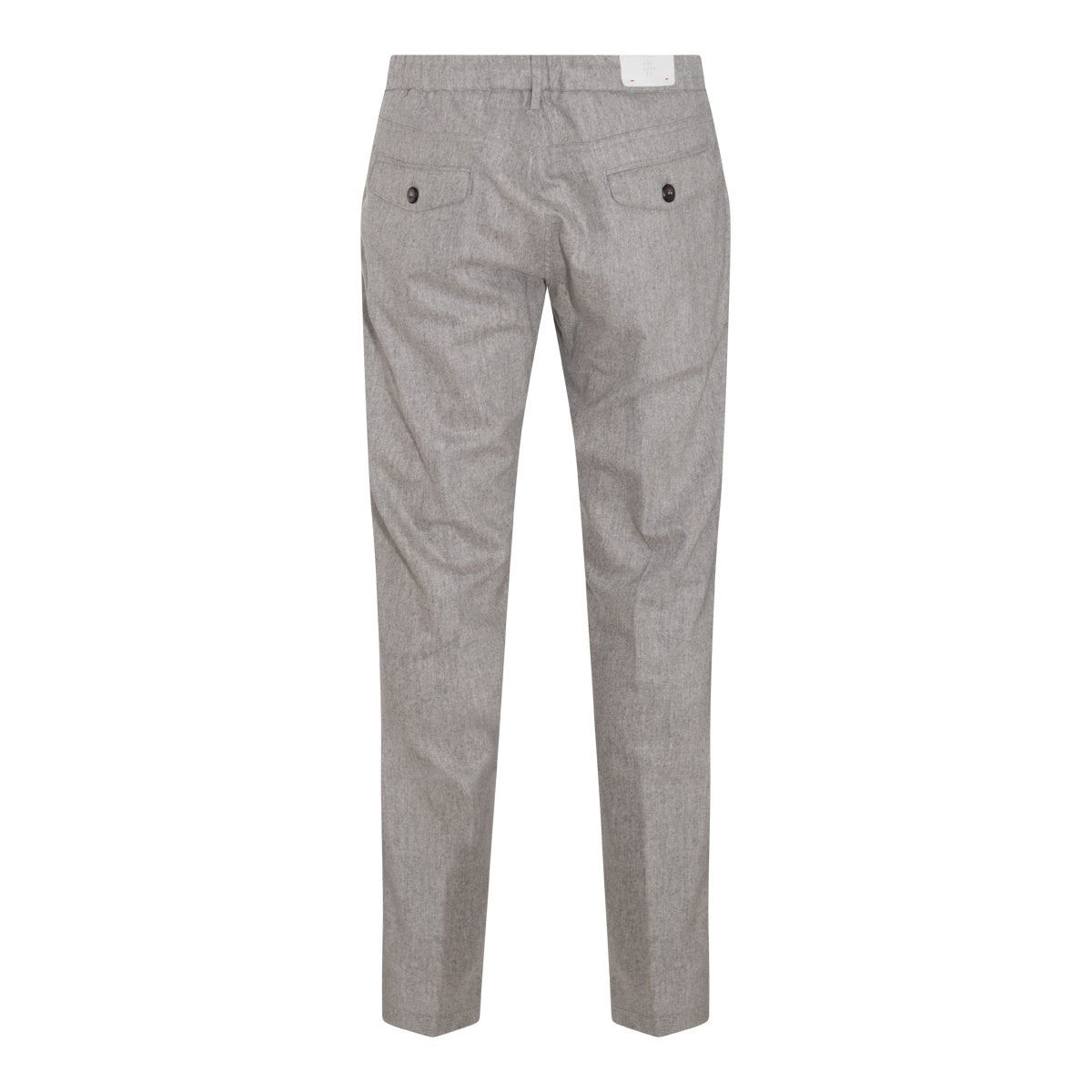 GREY WOOL BLEND TROUSERS