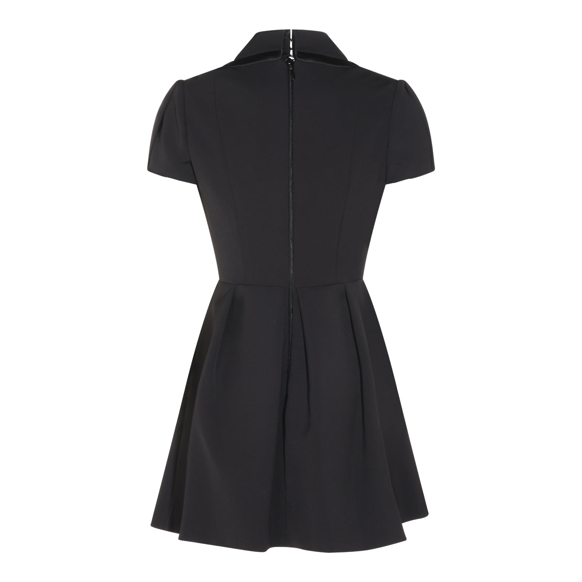 BLACK STRETCH MINI DRESS