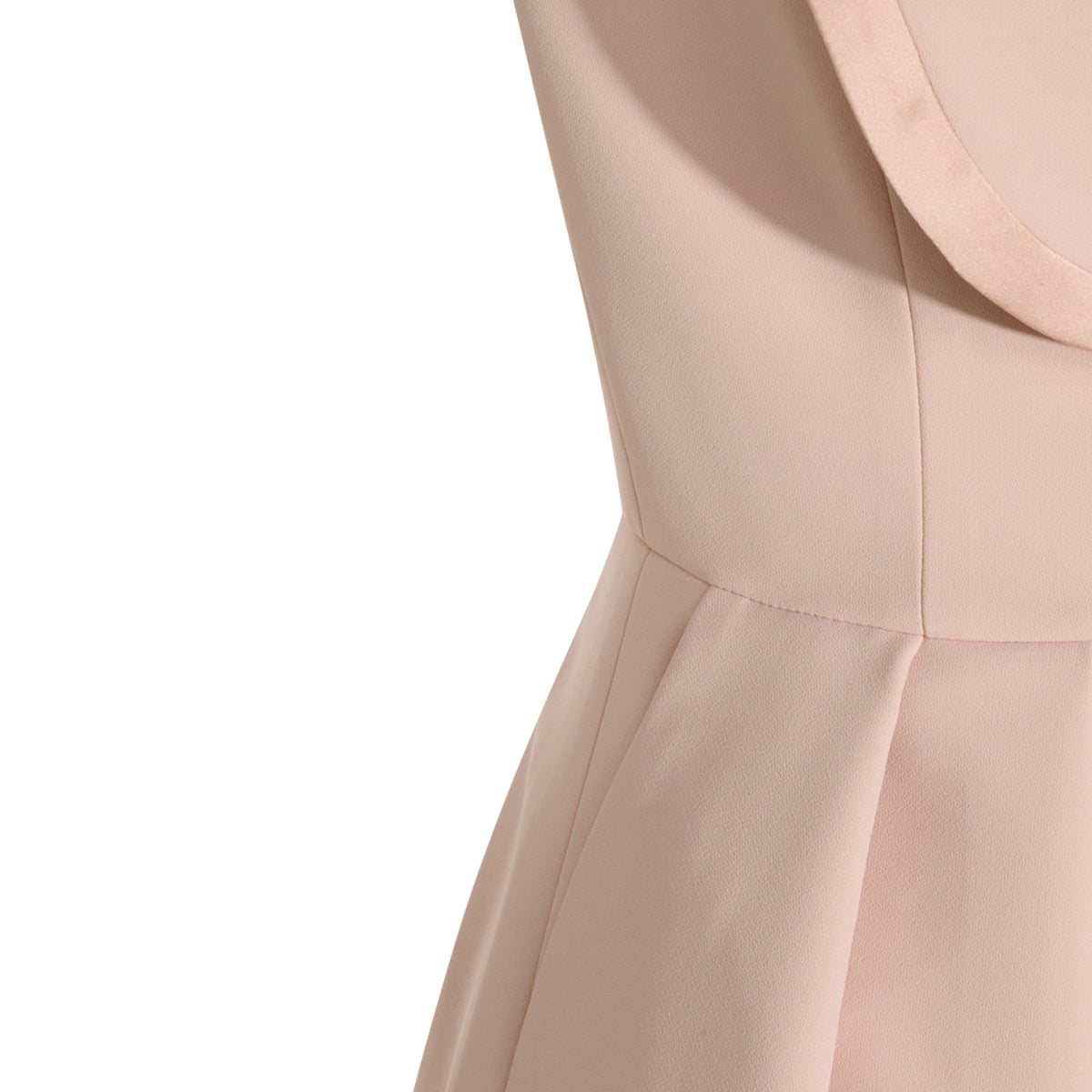 NUDE STRETCH MINI DRESS