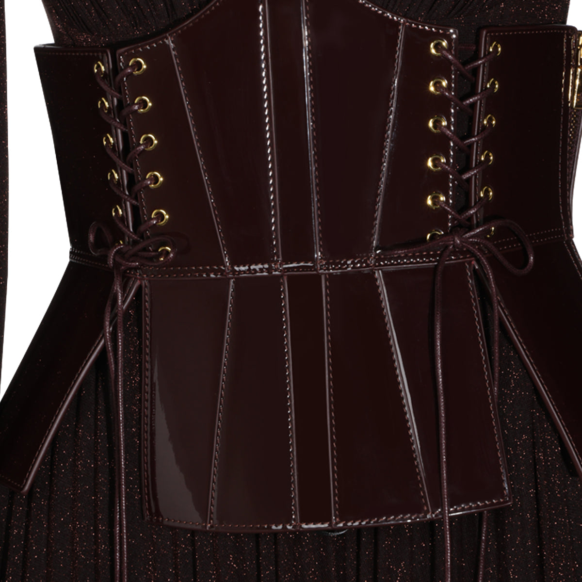 DARK BROWN DRESS