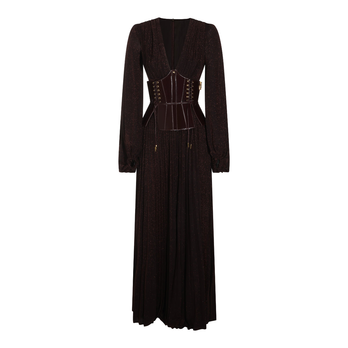 DARK BROWN DRESS