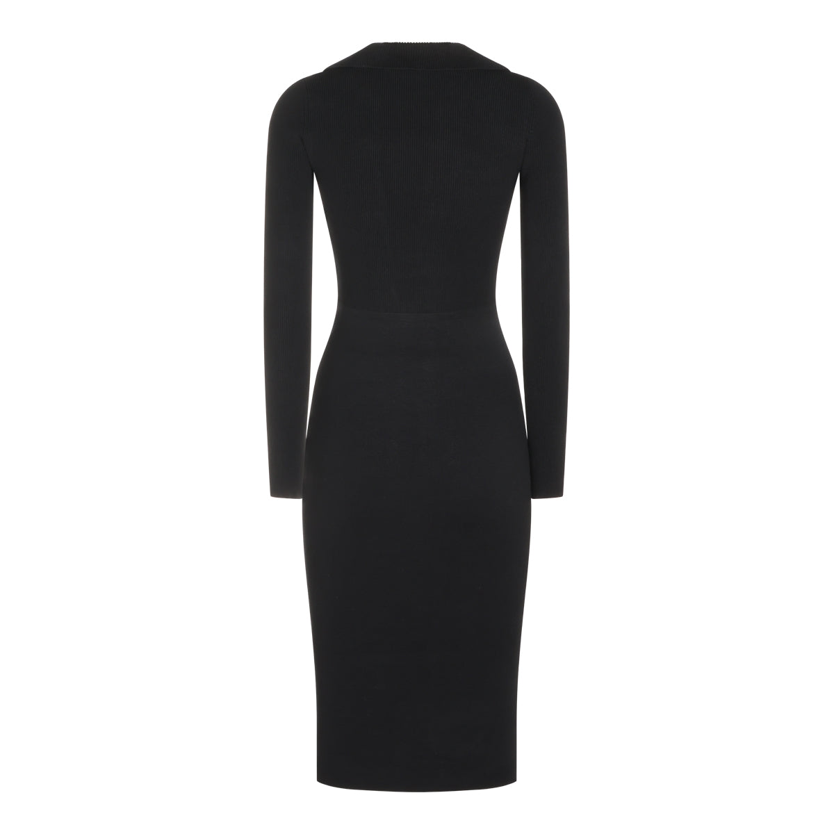 BLACK STRETCH LONG DRESS