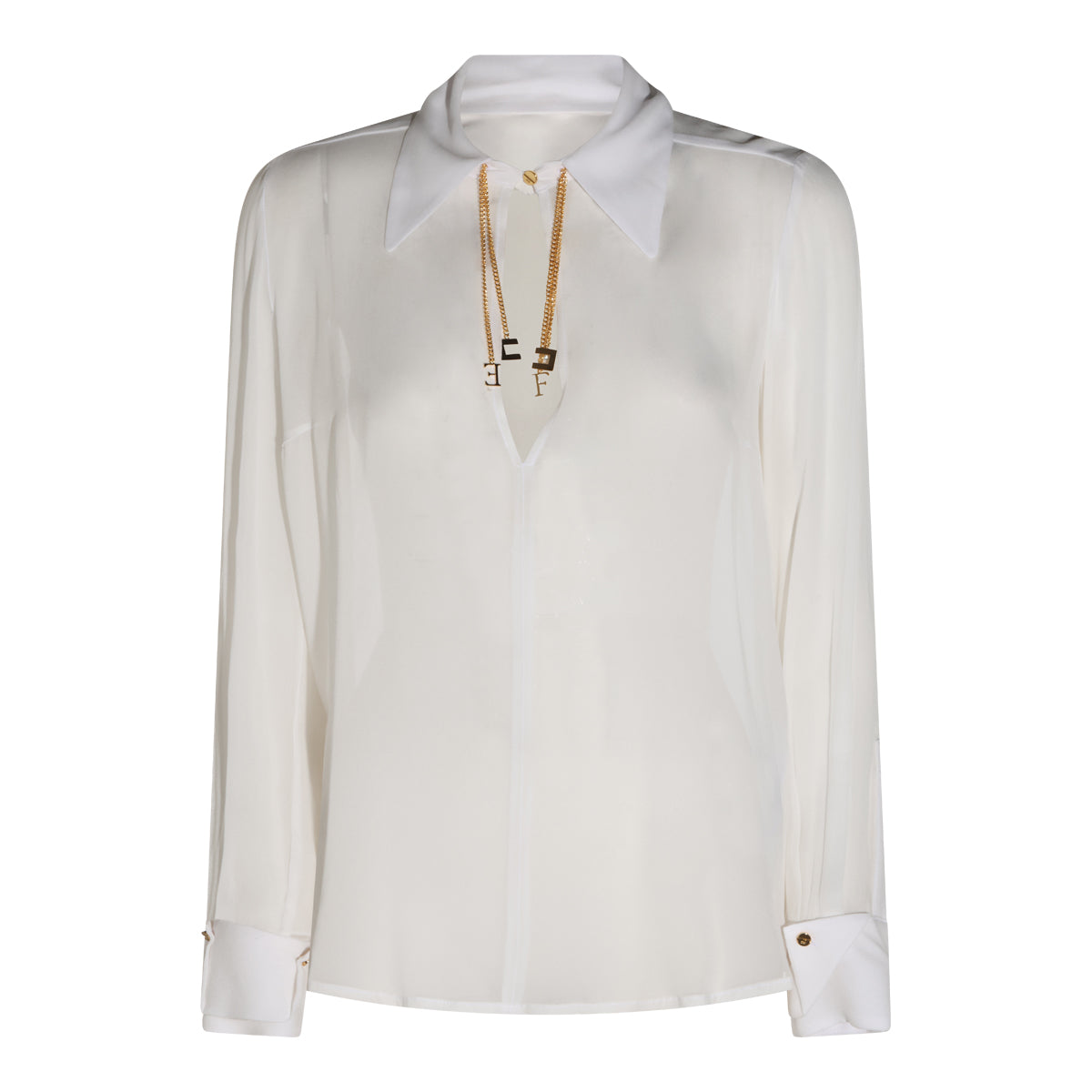 WHITE VISCOSE SHIRT