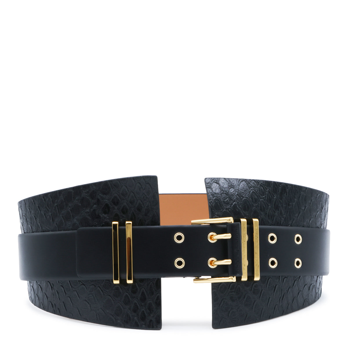 BLACK LEATHER BELT