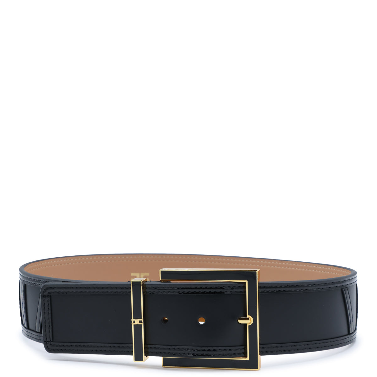 BLACK LEATHER BELT