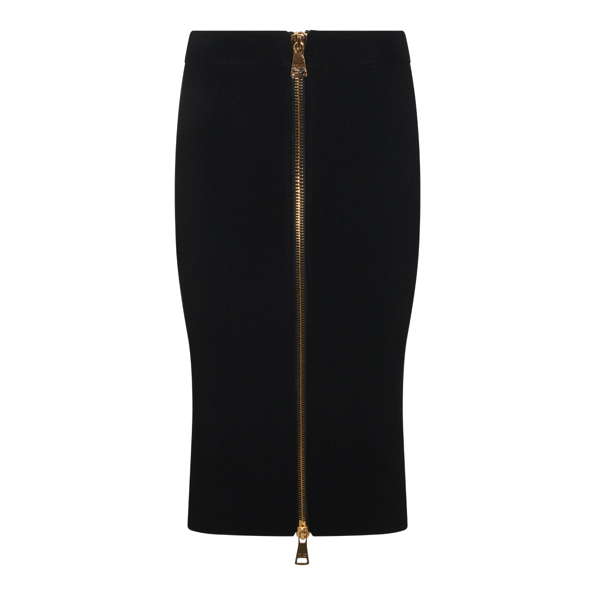 BLACK VISCOSE SKIRT