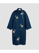 EMBROIDERED HEAVY SATIN COAT