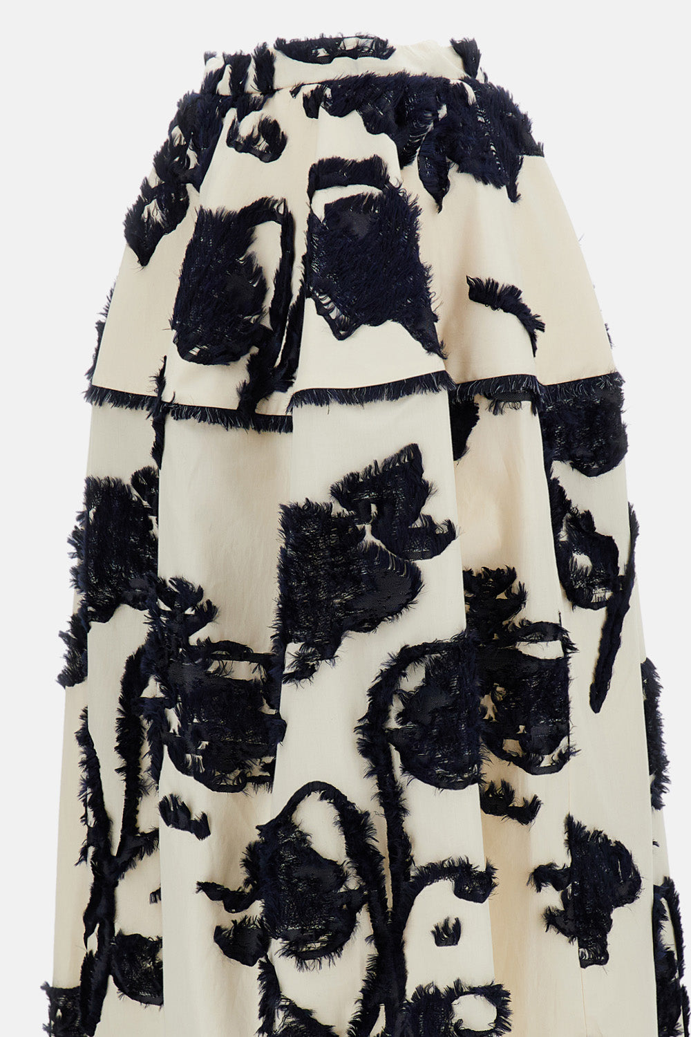 FIL COUPE POPLIN MIDI FULL SKIRT