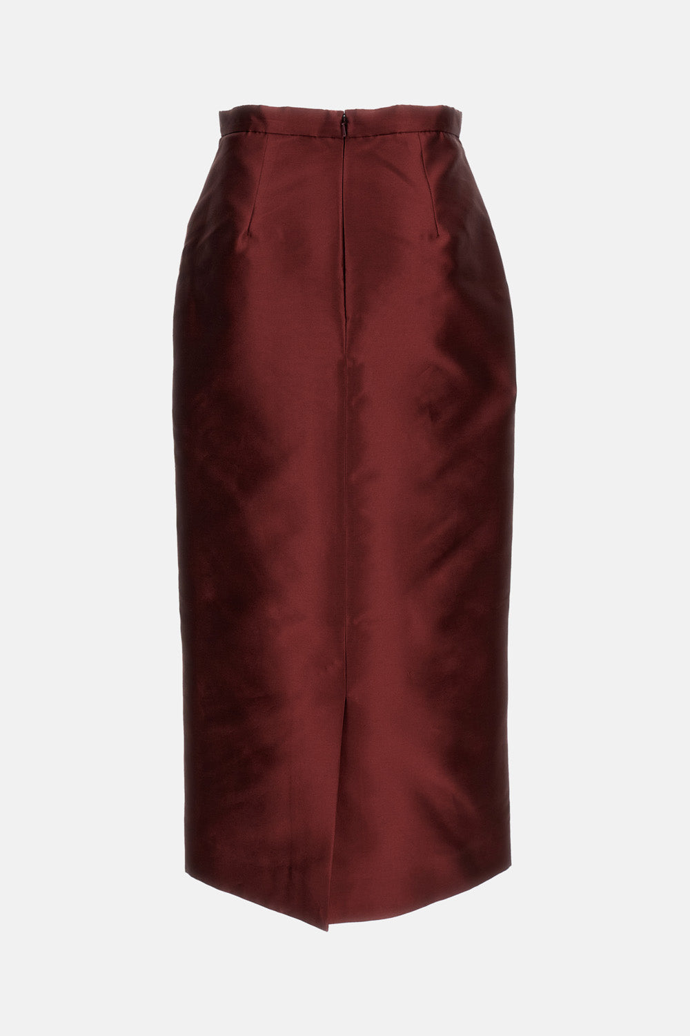 EMBROIDERED MIKADO MIDI PENCIL SKIRT