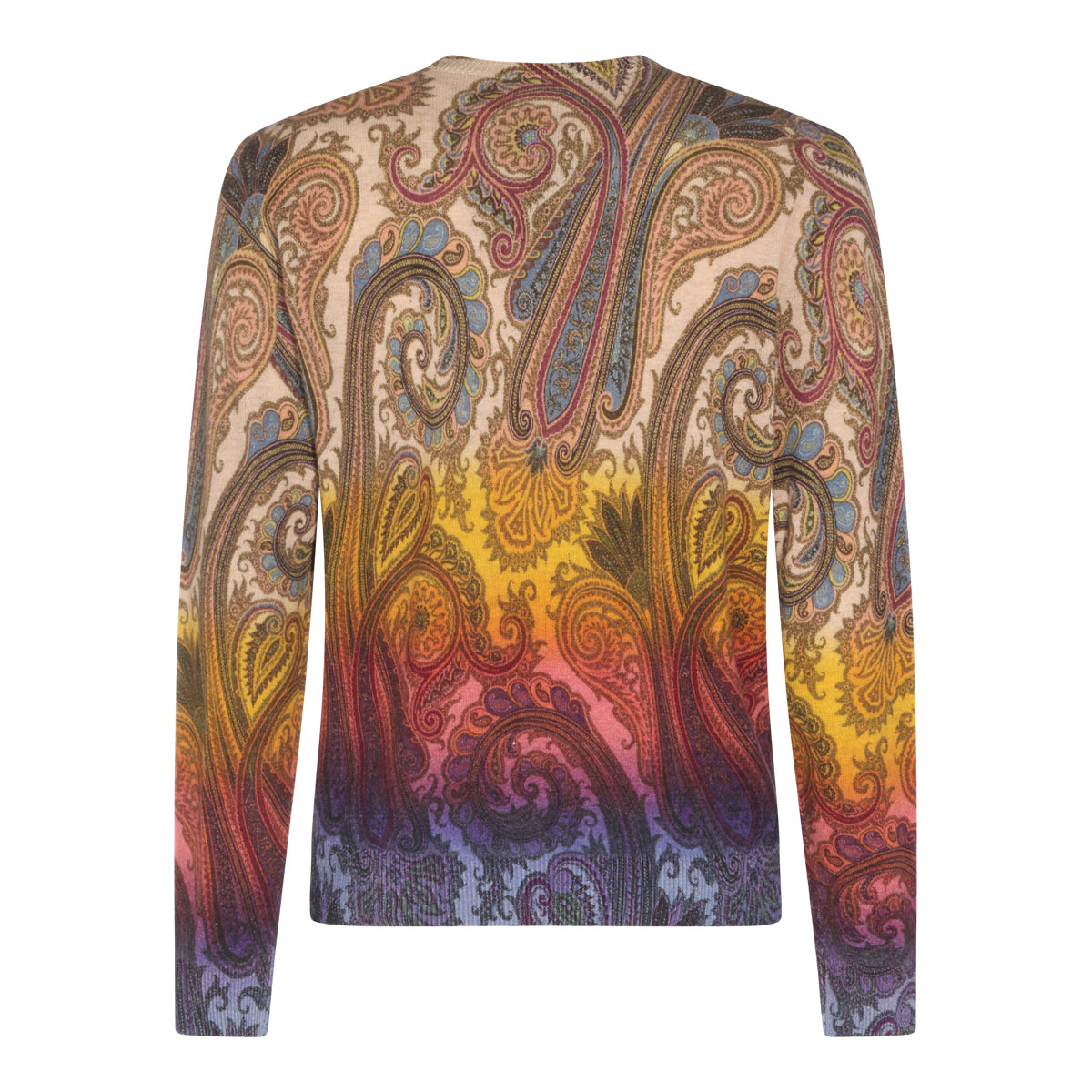 MULTICOLOR WOOL PAISLEY SWEATER