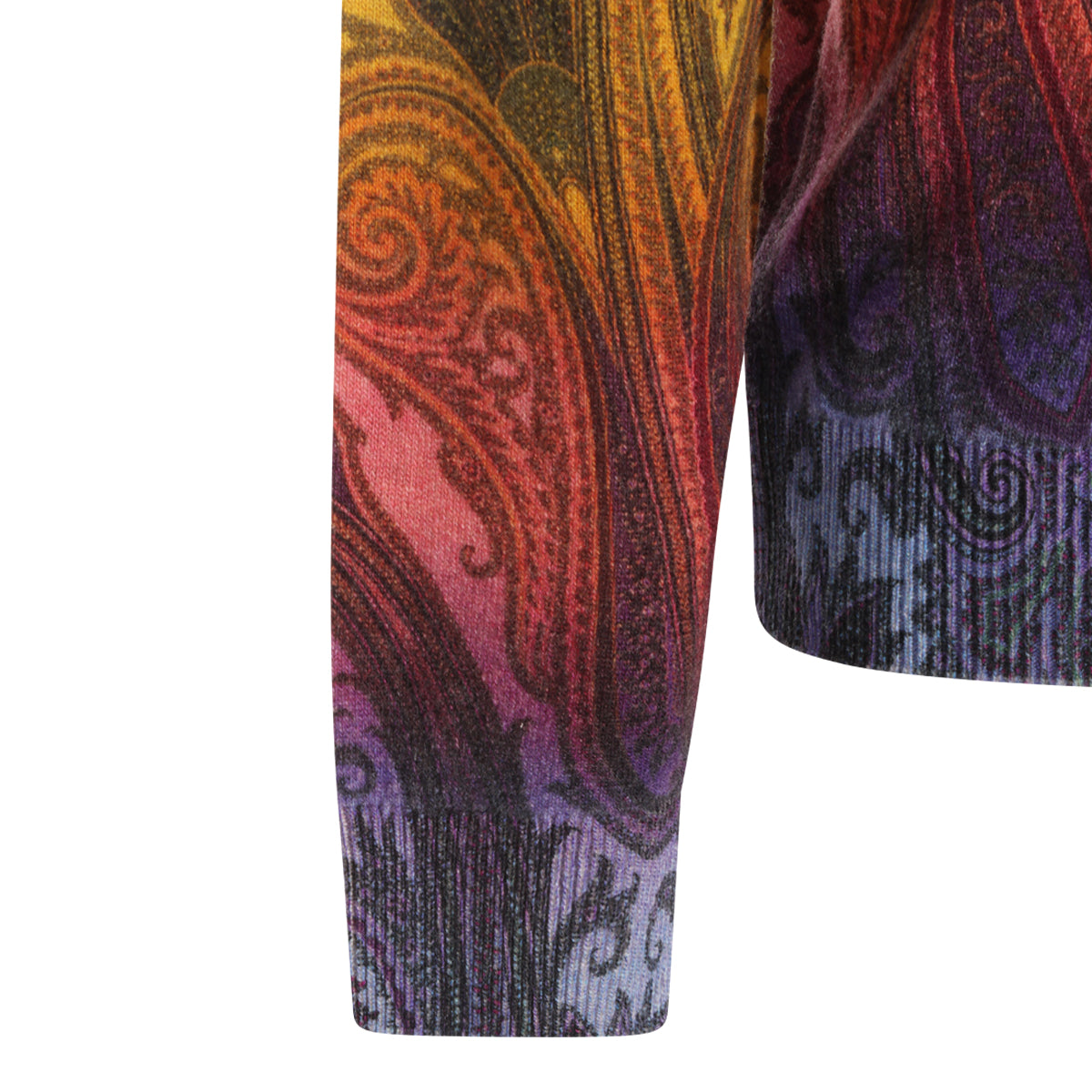 MULTICOLOR WOOL PAISLEY SWEATER