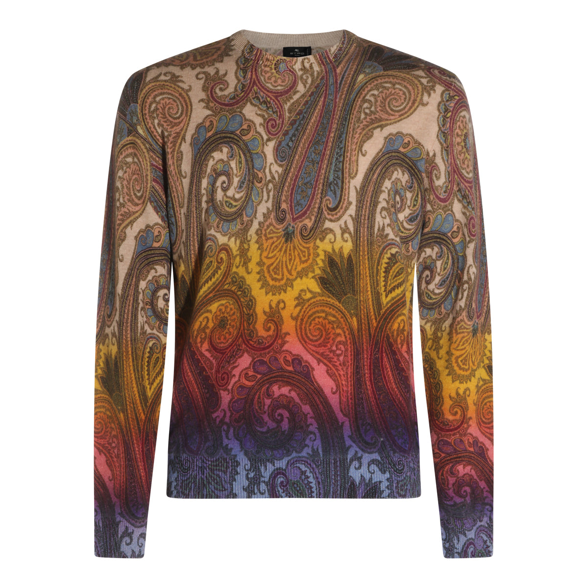 MULTICOLOR WOOL PAISLEY SWEATER