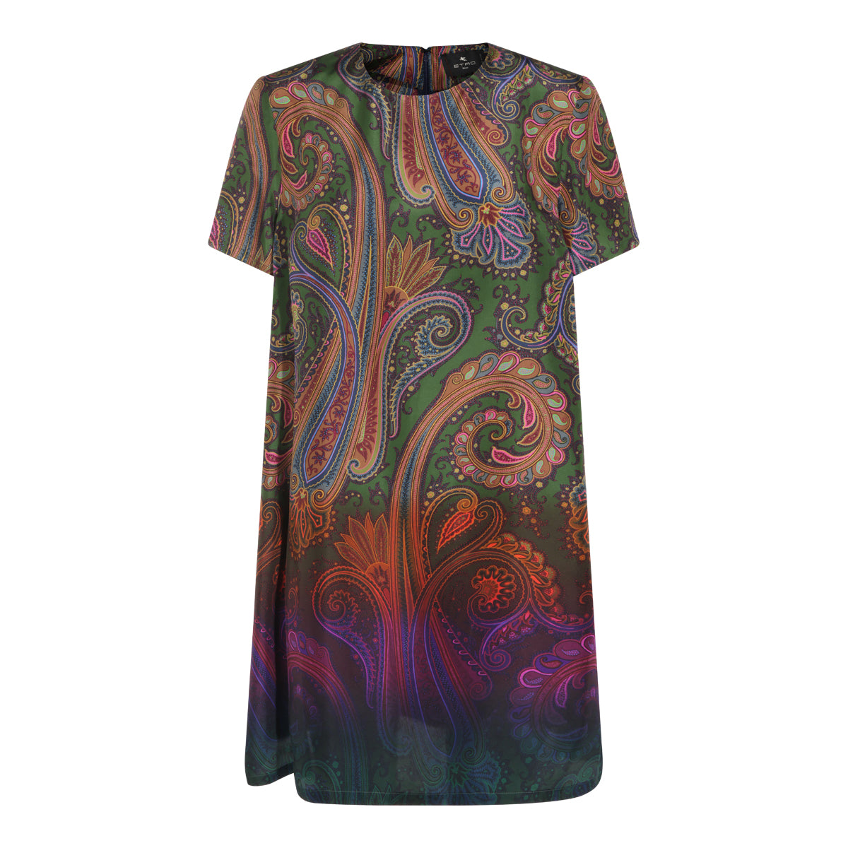 MULTICOLOR SILK DRESS