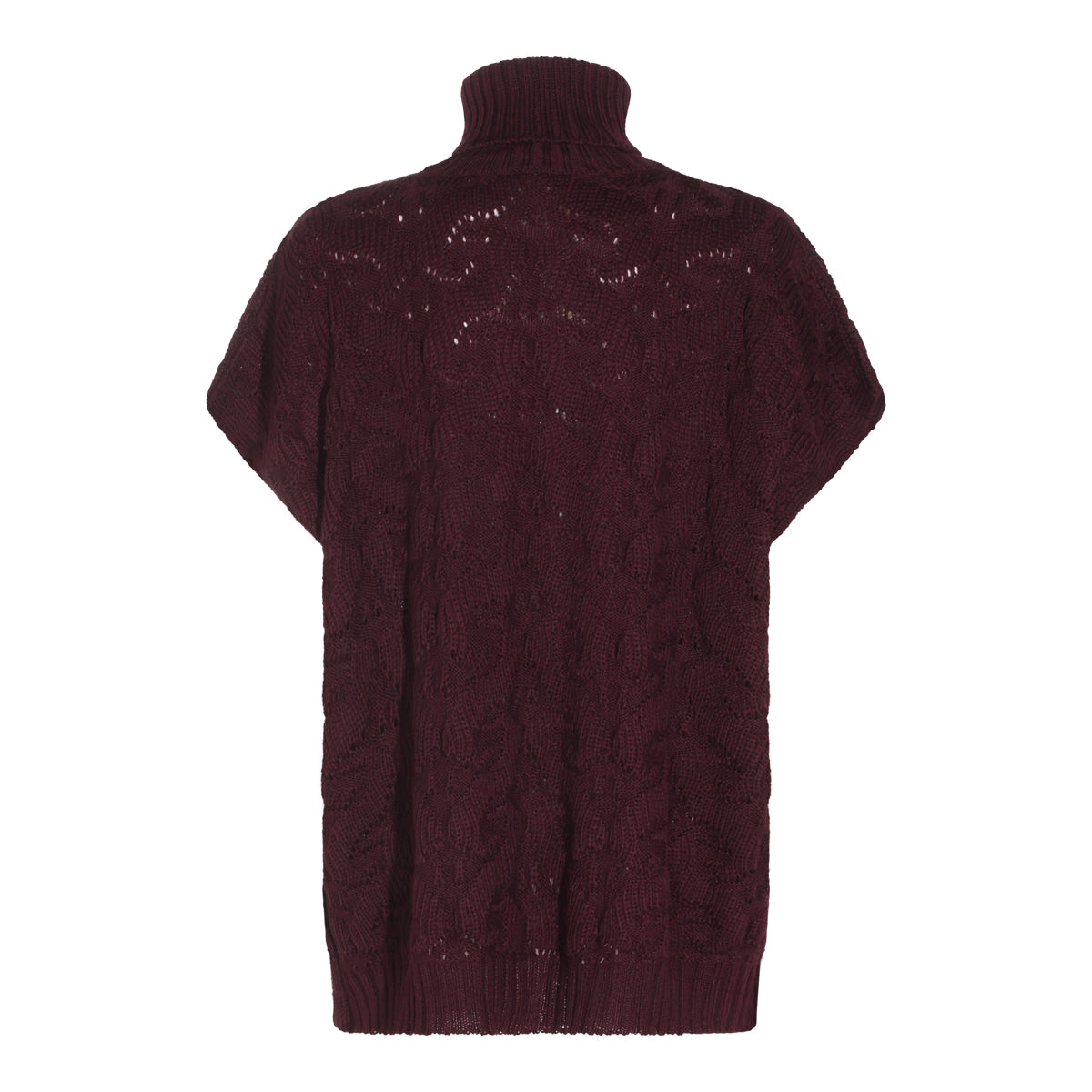 BORDEAUX WOOL BLEND SWEATER