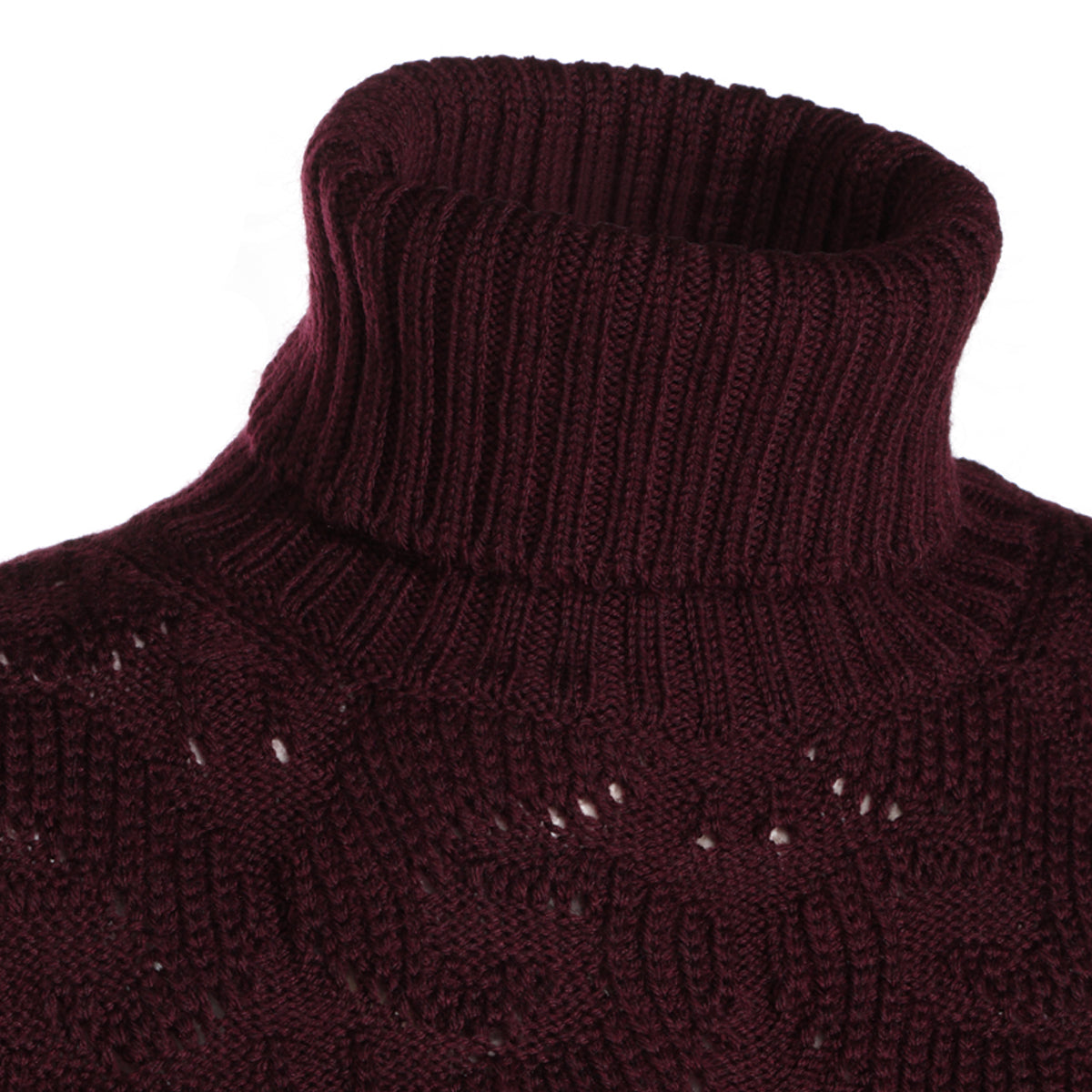 BORDEAUX WOOL BLEND SWEATER