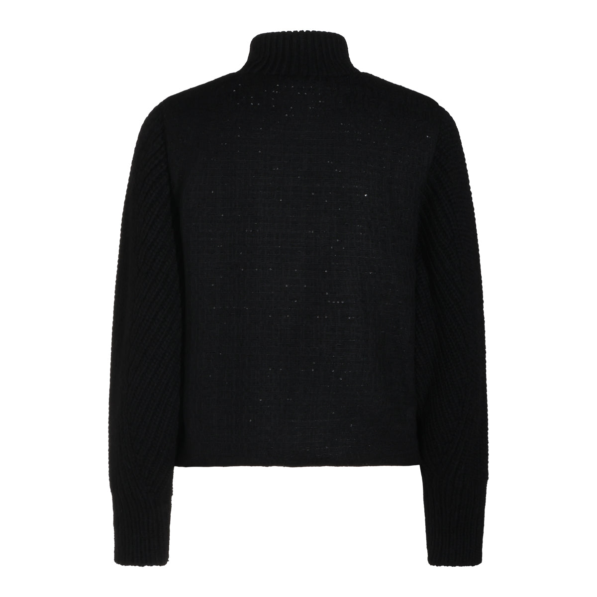 BLACK VIRGIN WOOL BLEND CASUAL JACKET